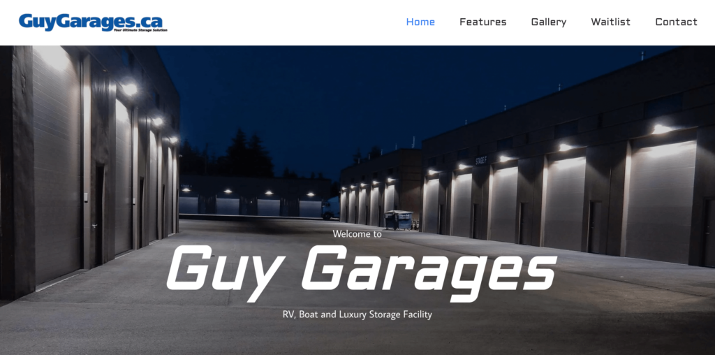 Guy Garages Hero - SEO-Friendly WordPress Developer